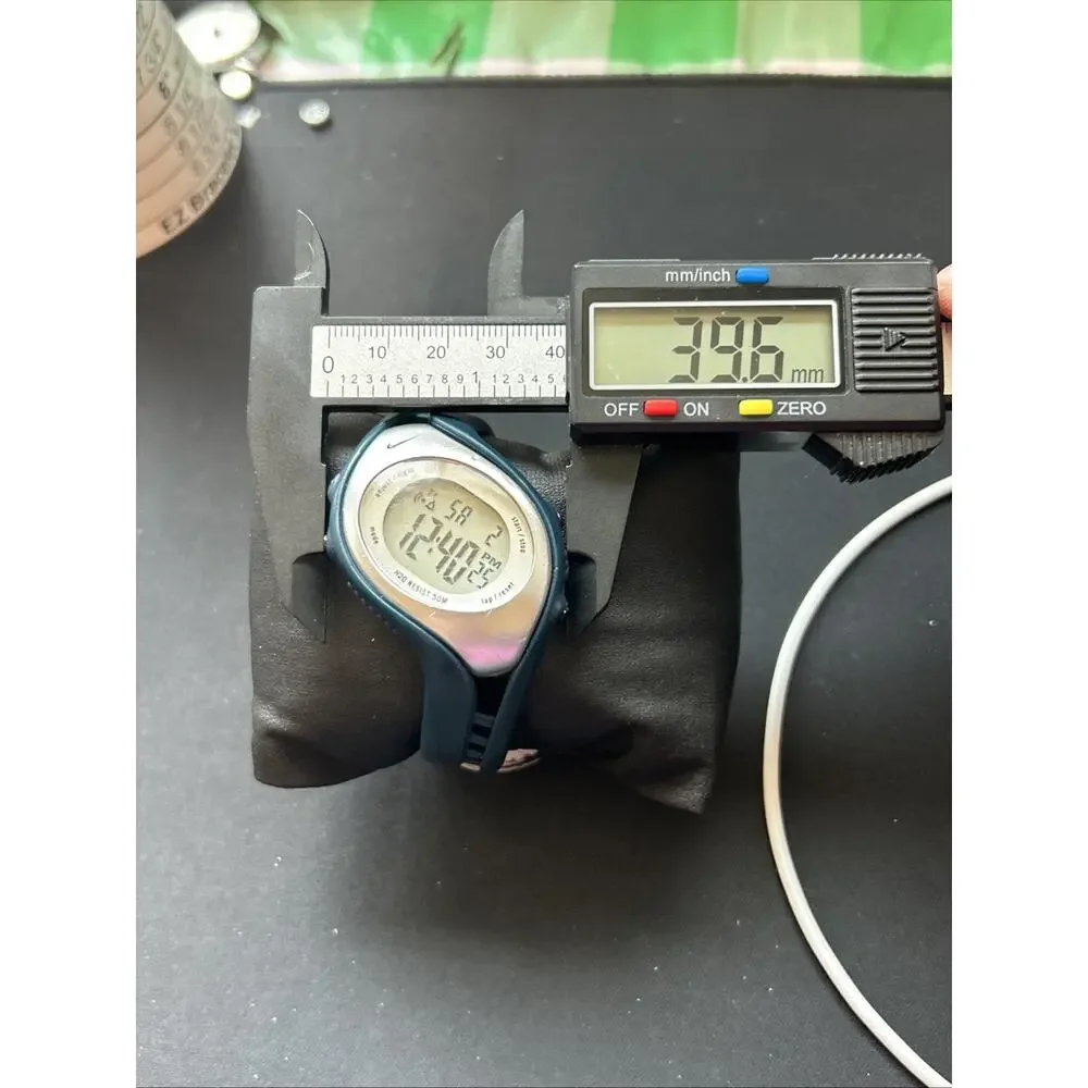 Nike Triax Silver And Navy Blue Digital Watch